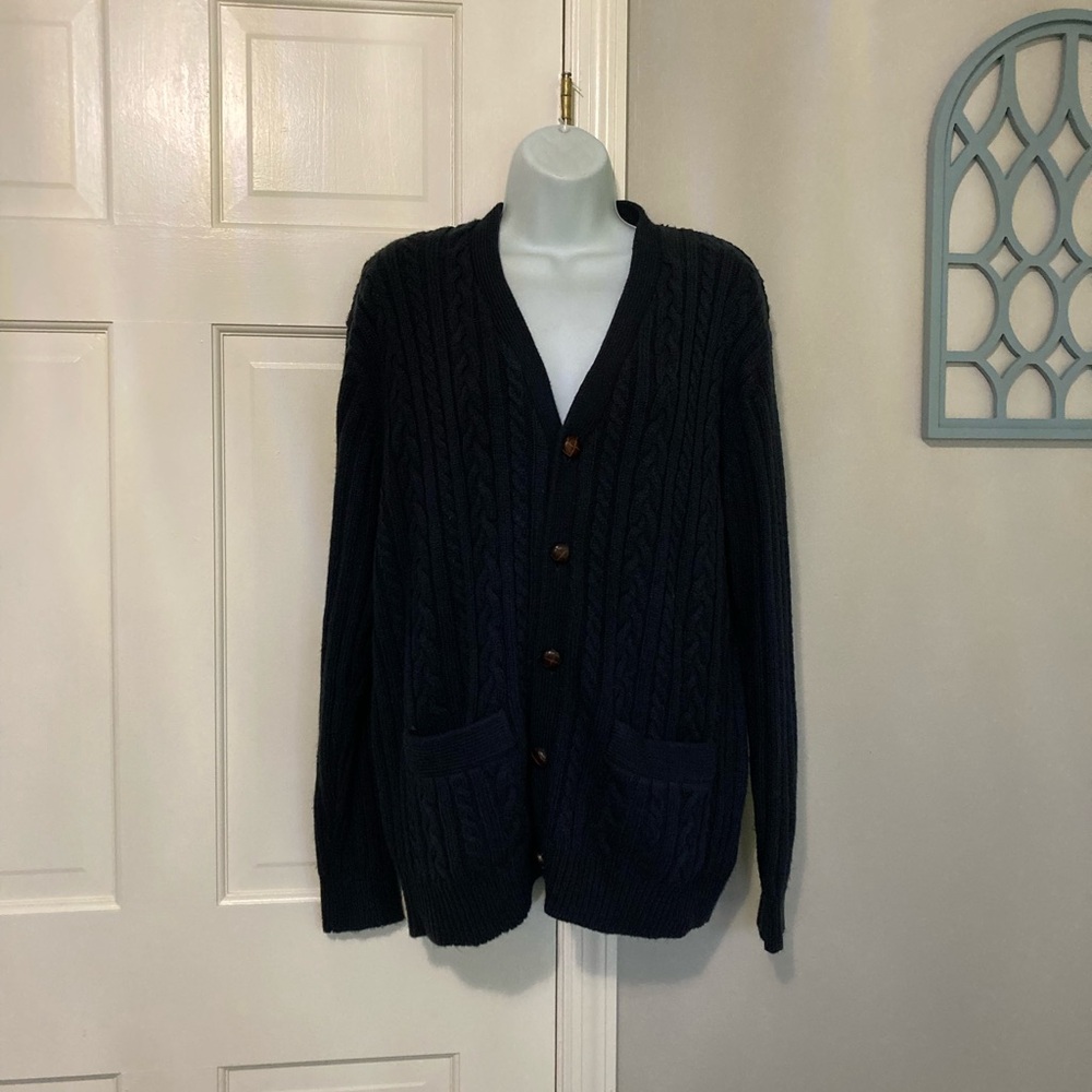Croft & Barrow Women's Navy Cardigan Sweater